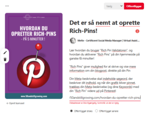 Hvordan du opretter Rich-Pins - på 5 minutter
